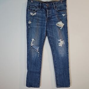 Abercrombie & Fitch 32x32 Distressed Style Blue Jeans